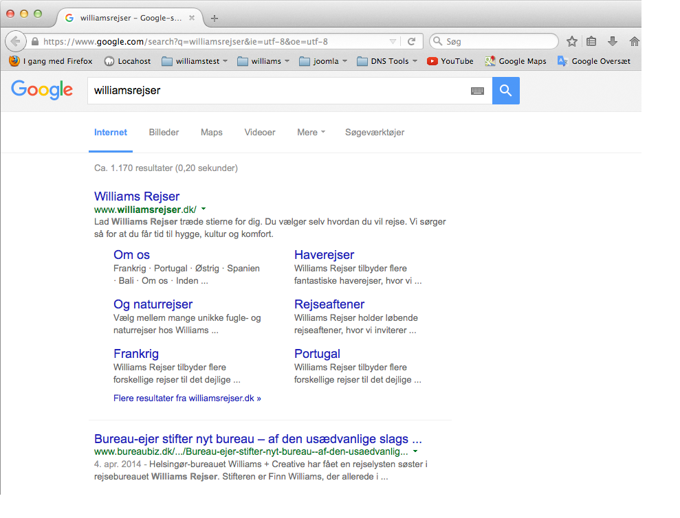 SEO Søgemaskineoptimering på Google